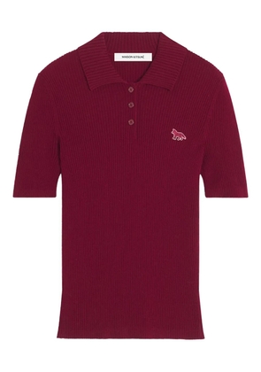 Maison Kitsuné fox-motif top - Red
