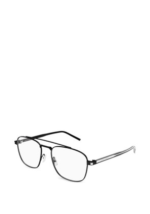 Saint Laurent Eyewear pilot-frame glasses - Black