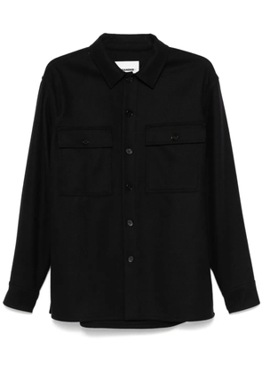 Jil Sander + virgin-wool shirt - Black