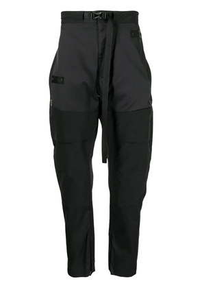 NILøS belted-waist trousers - Black