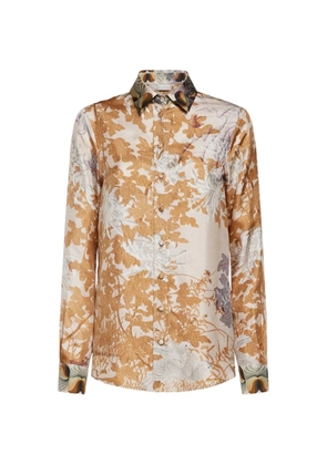 Pierre-Louis Mascia floral-print long-sleeve shirt - Neutrals