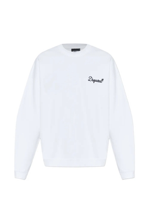 DSQUARED2 logo-detail crew-neck sweatshirt - White