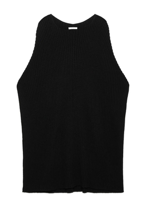 MALIPARMI ribbed-knit sleeveless top - Black