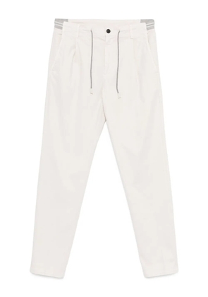 Eleventy pleated drawstring trousers - Neutrals