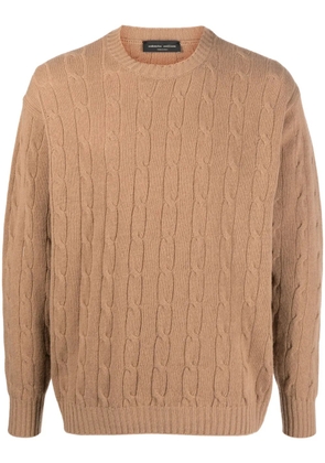 Roberto Collina cable-knit merino-cashmere blend jumper - Neutrals