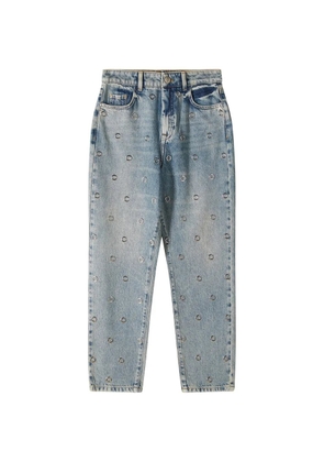 Patrizia Pepe eyelet washed jeans - Blue