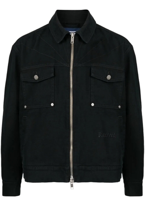 RASSVET logo-embroidered cotton jacket - Black