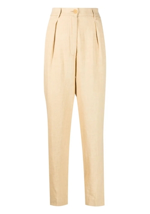 Forte Forte high-waisted linen trousers - Gold