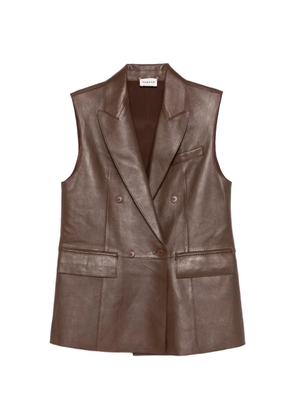 P.A.R.O.S.H. double-breasted pocket gilet - Brown