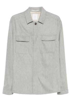 Eleventy flap-pockets buttoned shirt jacket - Grey