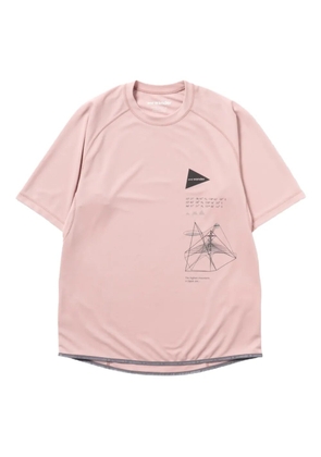 and Wander graphic-print T-shirt - Pink