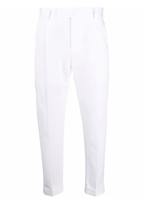 PT Torino cropped tapered-leg trousers - White