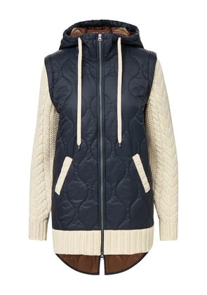 Veronica Beard Barrows Mixed Media puffer jacket - Blue