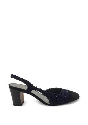 Roberto Festa Ficus frayed slingback pumps - Blue