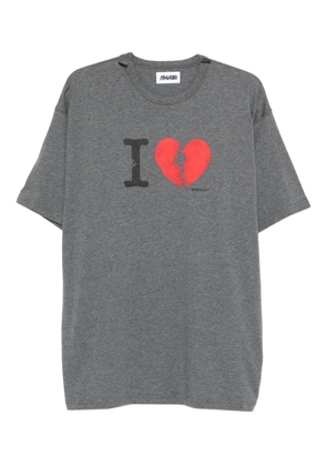 Magliano broken-heart graphic T-shirt - Grey