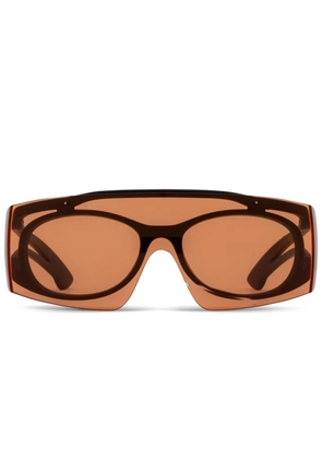 Alexander McQueen Eyewear logo-print sunglasses - Black