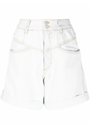 Kenzo high-waisted denim shorts - Blue