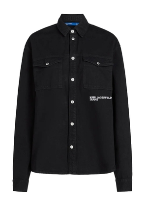 Karl Lagerfeld Jeans cotton shirt jacket - Black
