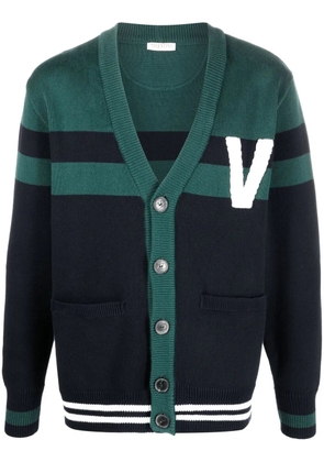 Valentino Garavani V-logo knitted cardigan - Green