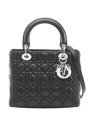 Christian Dior Pre-Owned 2010-2026 Medium Lambskin Cannage Lady Dior satchel - Black