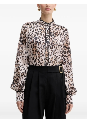 FRACOMINA animal-print blouse - Neutrals