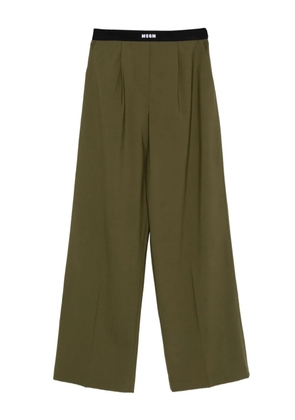 MSGM pleated trousers - Green