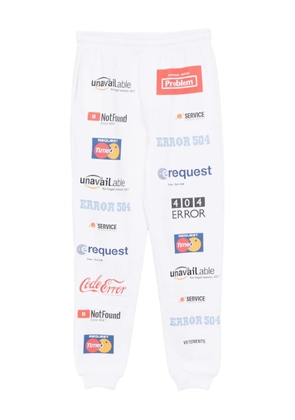 VETEMENTS cotton trousers - White