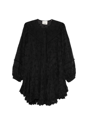 ISABEL MARANT Zame long-sleeved mini dress - Black