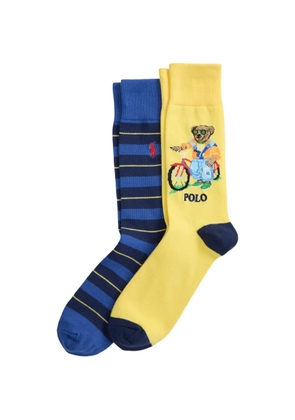 Polo Ralph Lauren striped-pattern socks (pack of two) - Yellow