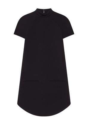 Courrèges high-neck short-sleeve dress - Black