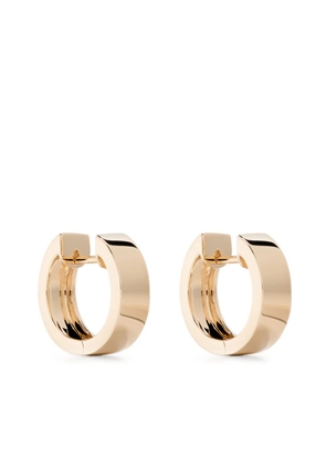 Anita Ko 18kt yellow gold wide huggie-hoop earrings