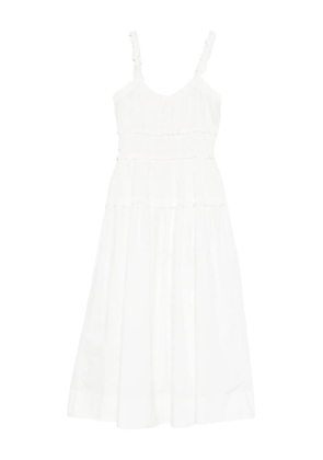 DÔEN Marianne scoop-neck midi dress - White