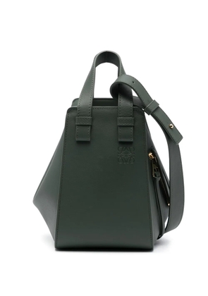 LOEWE Hammock Compact leather tote bag - Green
