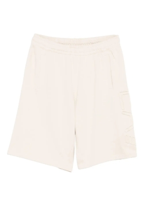 Ea7 Emporio Armani logo-embossed shorts - Neutrals