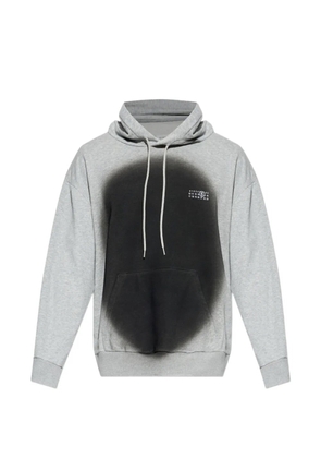 MM6 Maison Margiela spray-paint logo hoodie - Grey