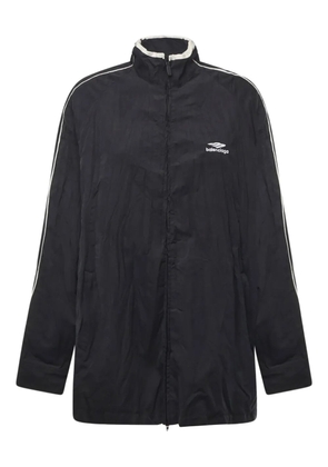 Balenciaga logo-embroidered piped jacket - Black