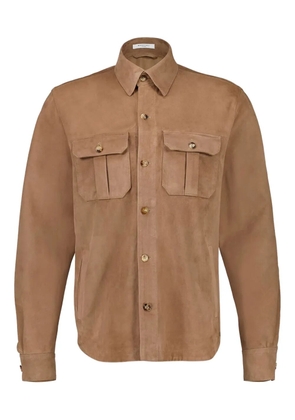 Boglioli leather shirt - Neutrals