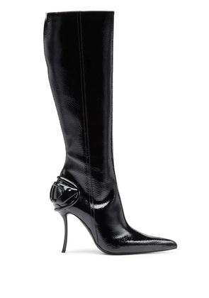 Diesel 110mm Leather Boots - Black