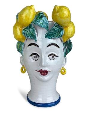 Les-Ottomans Lemon ceramic vase (30cm) - White