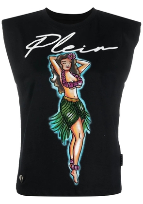 Philipp Plein Aloha logo-print tank top - Black