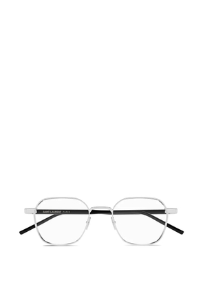 Saint Laurent Eyewear geometric-frame glasses - Silver