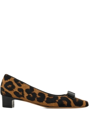 Ferragamo 30mm Iconic bow pumps - Neutrals