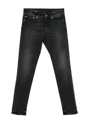 DONDUP logo-appliqué skinny-cut jeans - Black