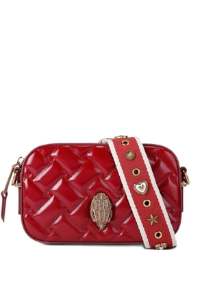 Kurt Geiger London quilted embellished cross body bag - Red