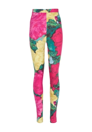 Balmain floral-print leggings - Pink