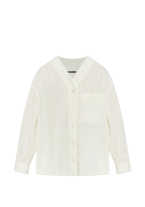JIL SANDER+ chest-pocket buttoned shirt - Neutrals