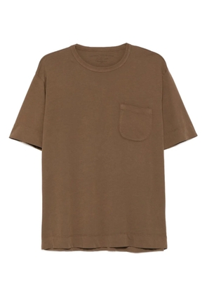 original vintage style pocket cotton T-shirt - Brown