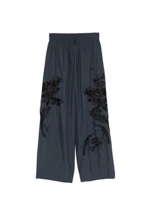 P.A.R.O.S.H. floral-embroidered trousers - Blue