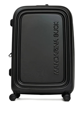 Mandarina Duck embossed logo suitcase - Black