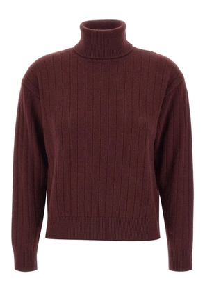 Eleventy turtleneck ribbed sweater - Red